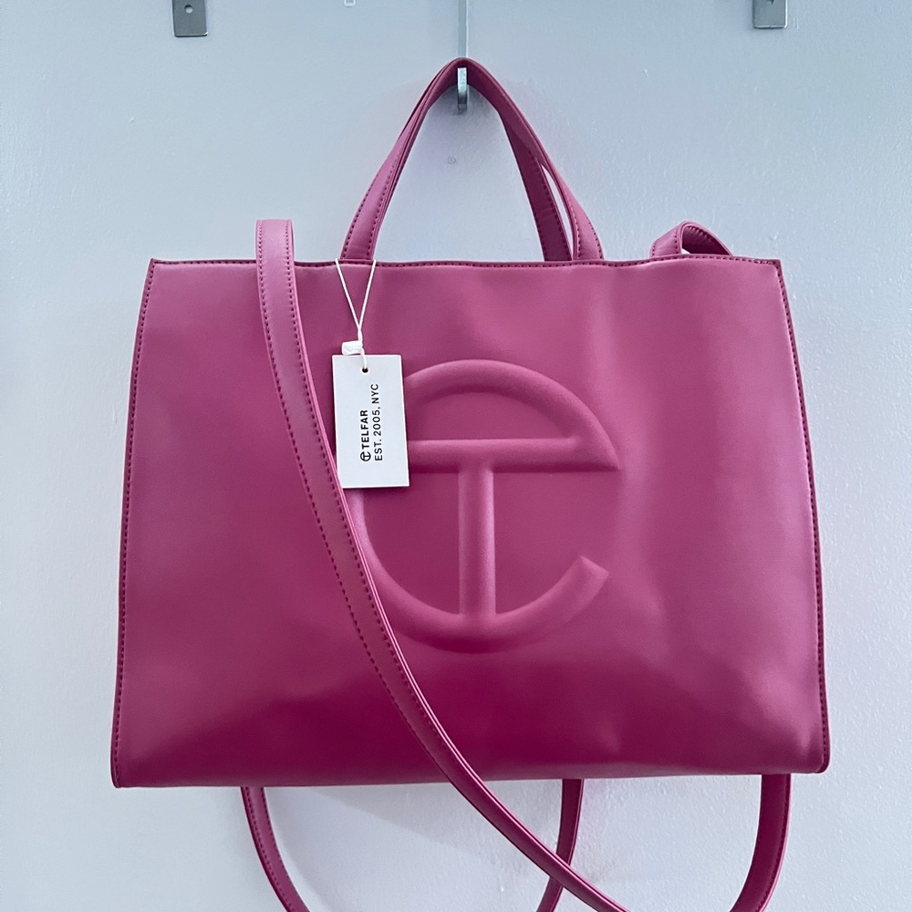 Telfar Pink Shopping Bag